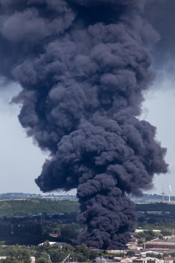 Plastics Recycling Fire